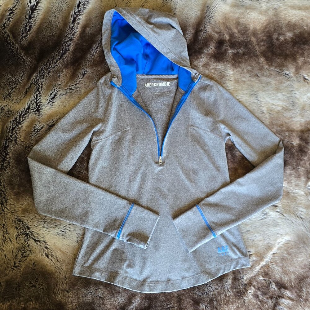 NWOT Abercrombie Women's Half-Zip Athletic Hoodie